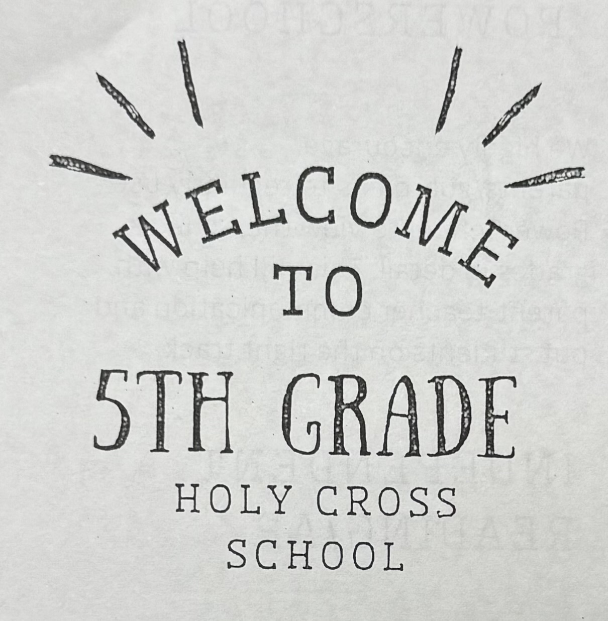 Welcome to 5th Grade! Brochure